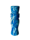 Load image into Gallery viewer, Blue & White Metallic Mini Call
