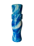 Load image into Gallery viewer, Blue & White Metallic Mini Call