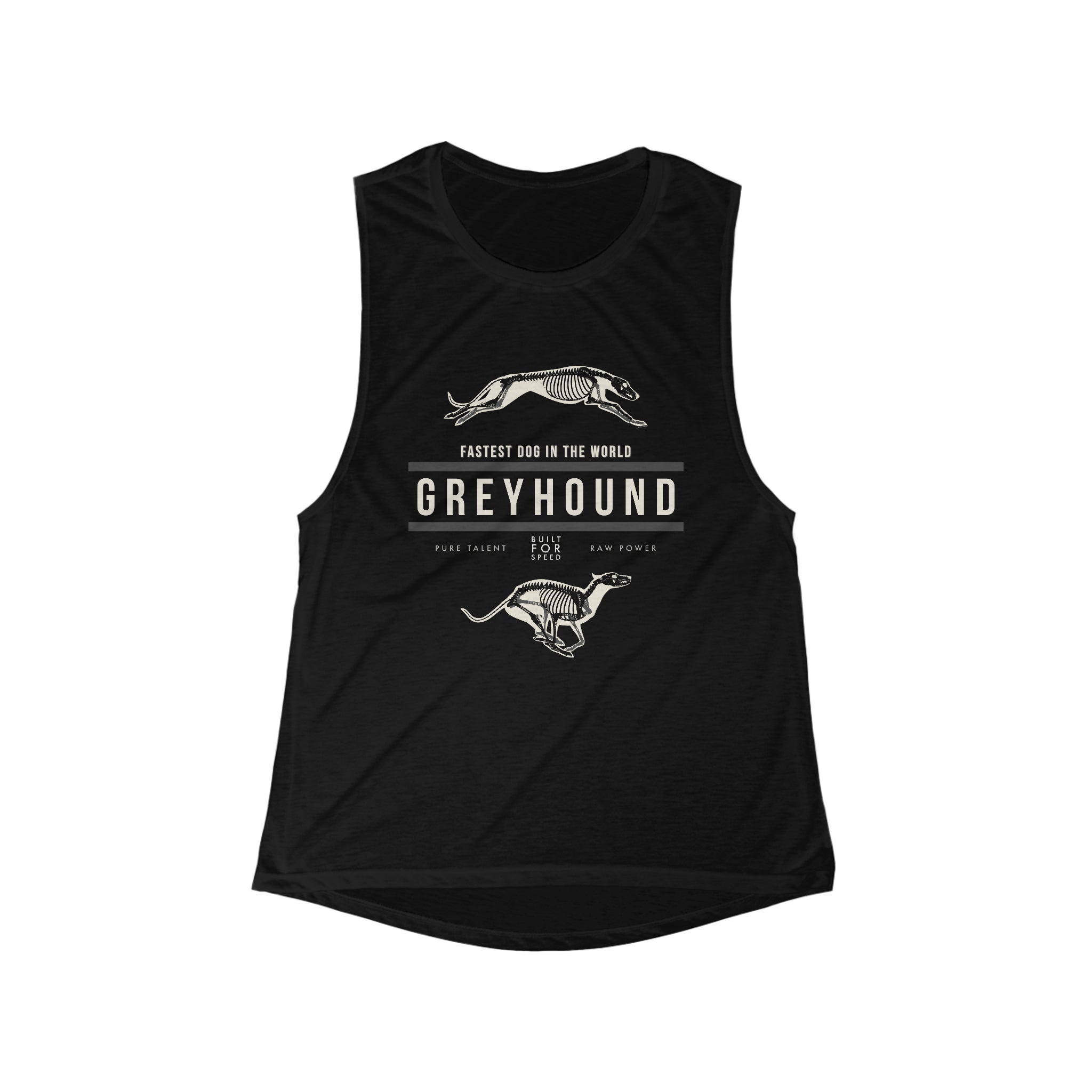 Women's Greyhound Anatomy Flowy Scoop Muscle Tank