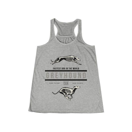 Women's Greyhound Anatomy Flowy Racerback Tank