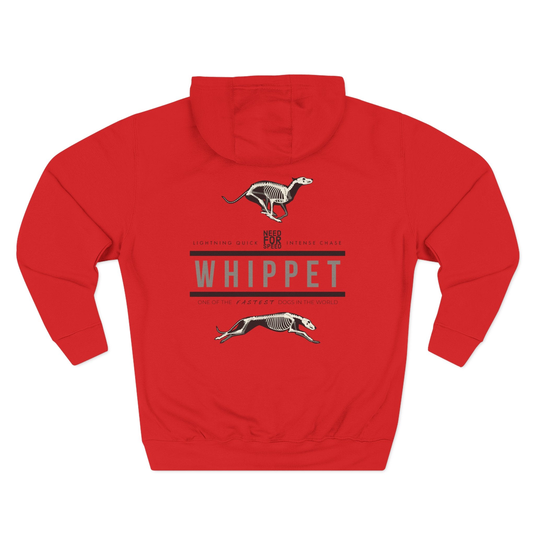 Whippet Anatomy Fleece Hoodie