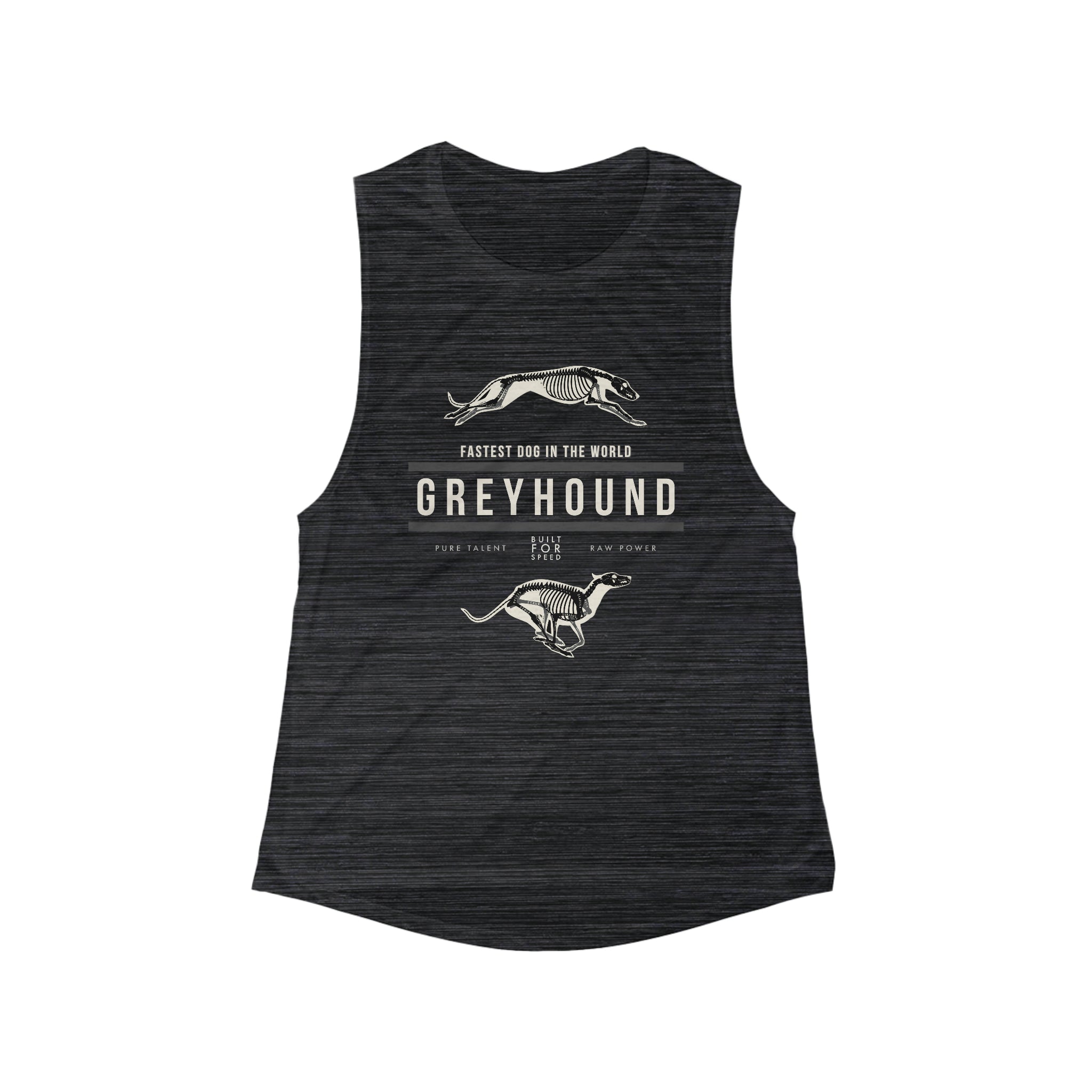 Women's Greyhound Anatomy Flowy Scoop Muscle Tank