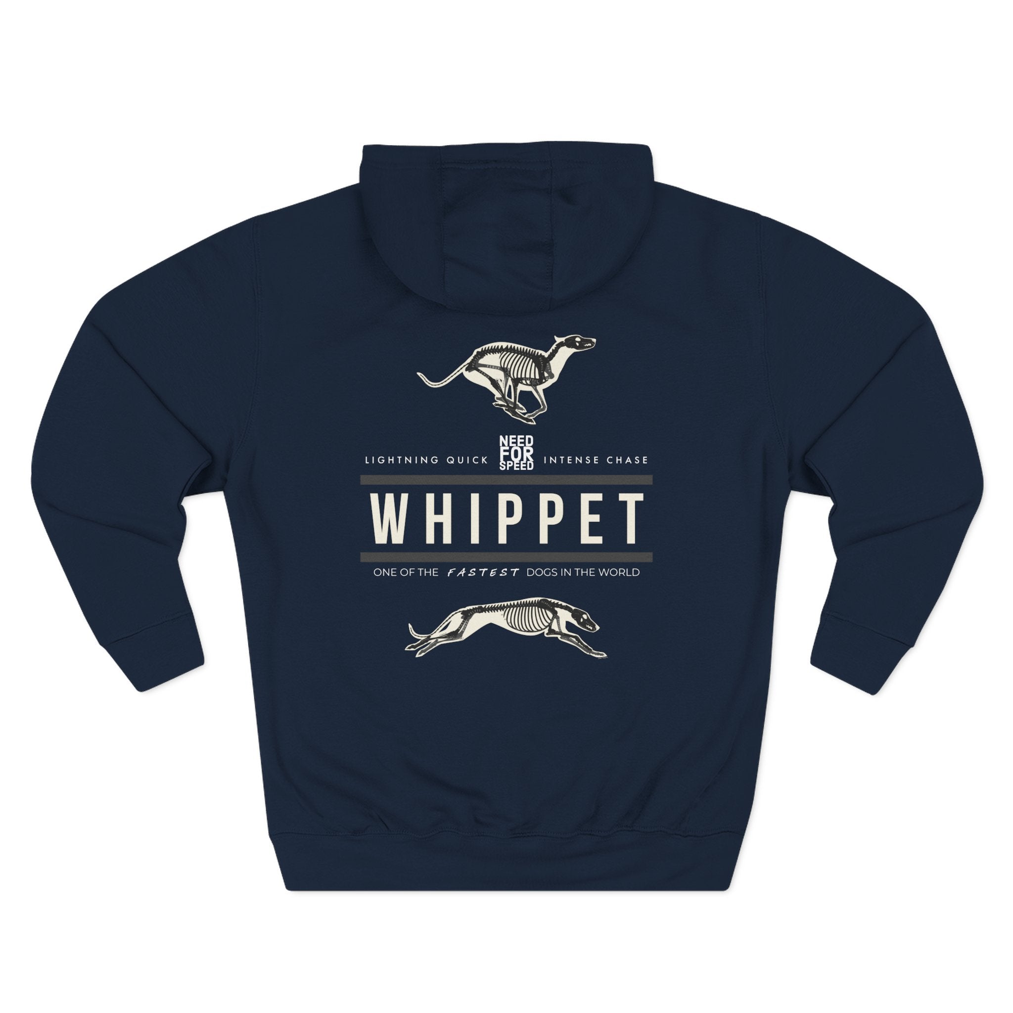 Whippet Anatomy Fleece Hoodie