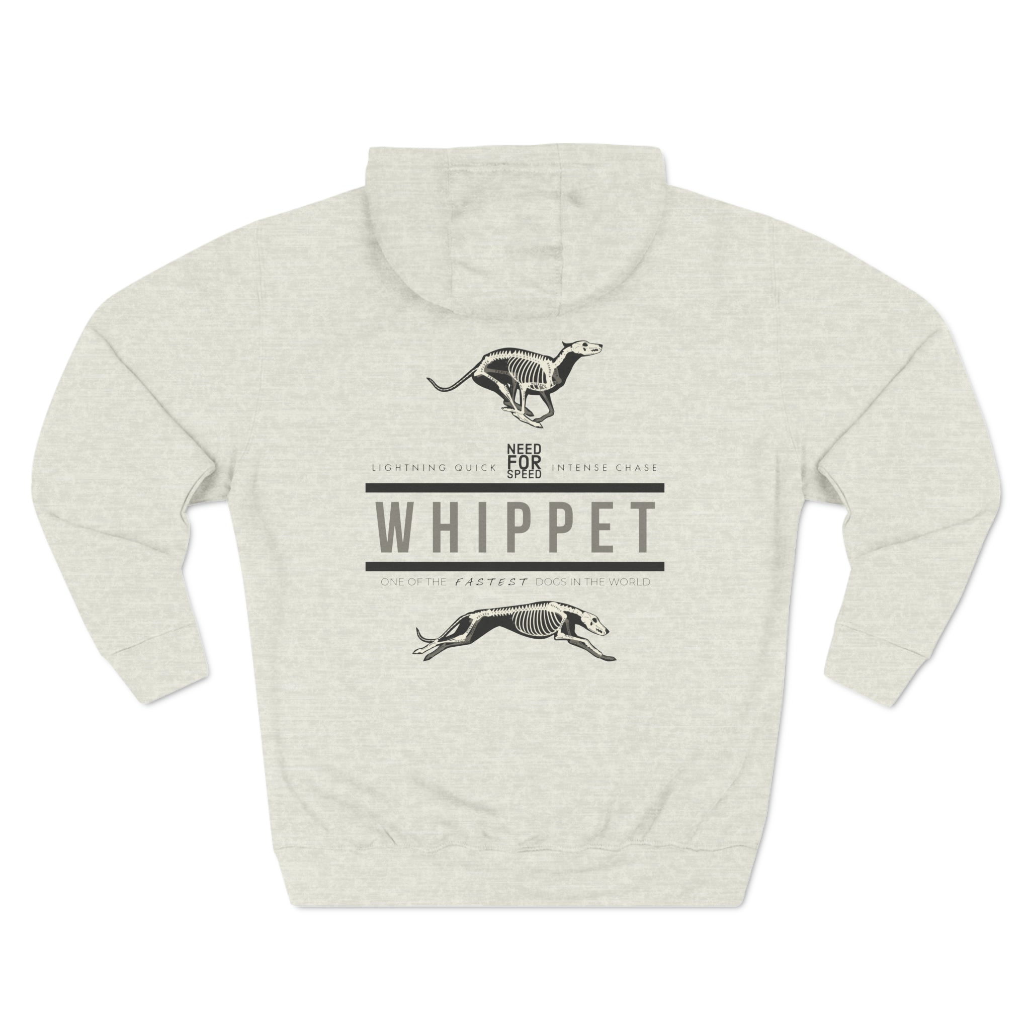 Whippet Anatomy Fleece Hoodie