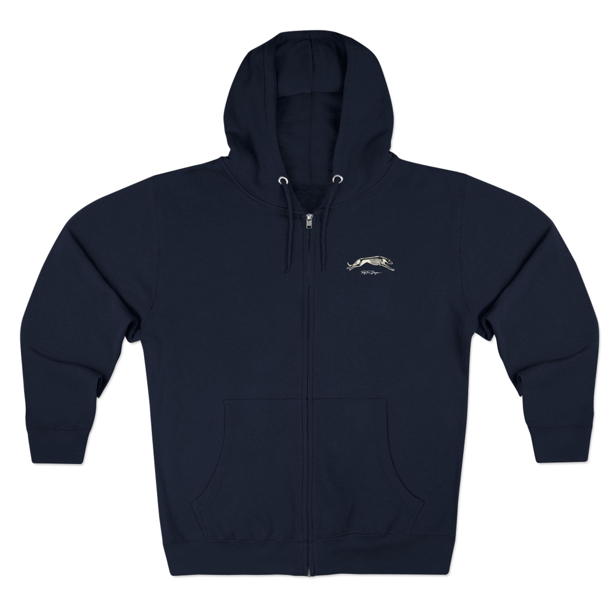 Greyhound Anatomy Full Zip Hoodie
