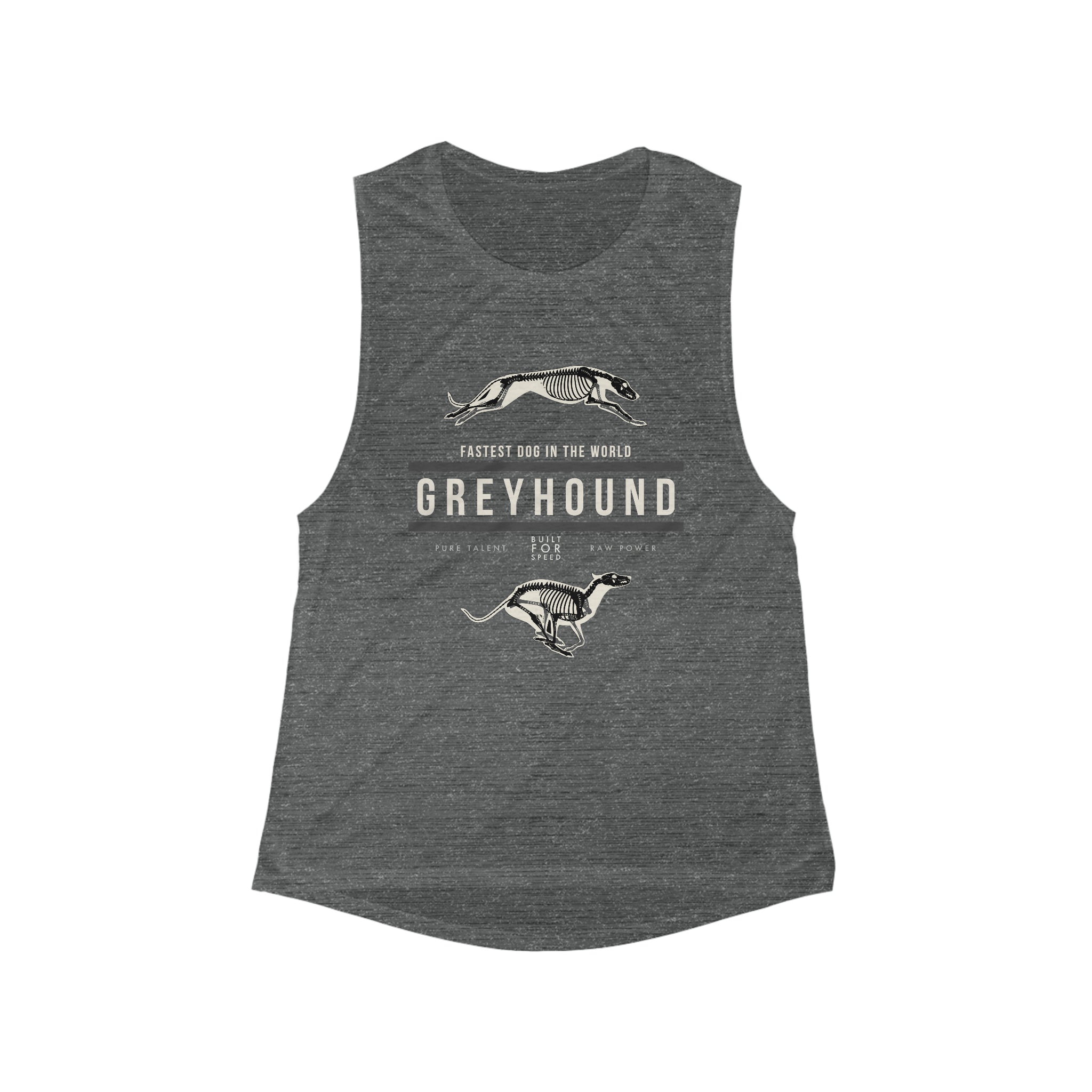 Women's Greyhound Anatomy Flowy Scoop Muscle Tank