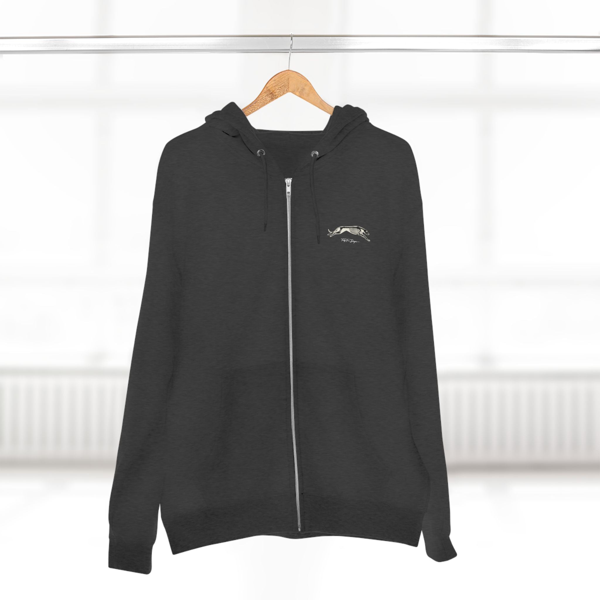 Greyhound Anatomy Full Zip Hoodie
