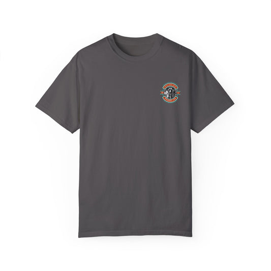 North Shore T-Shirt- turquoise & rust