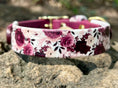 Load image into Gallery viewer, Cabernet Blossom Dog Collar
