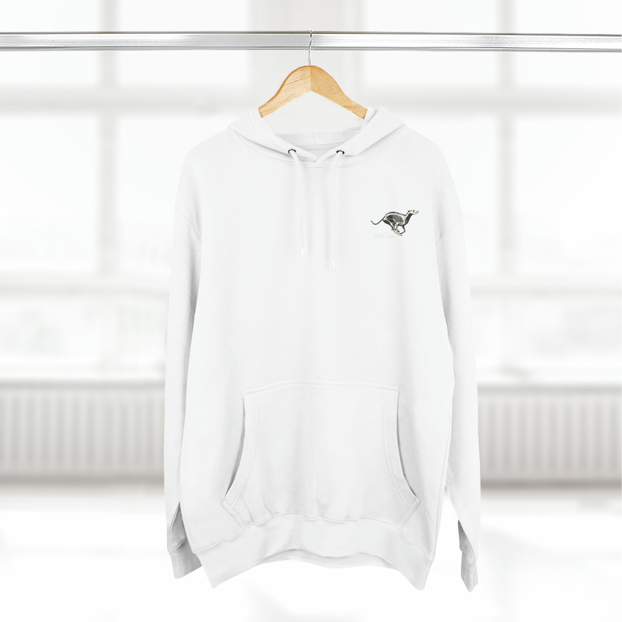 Whippet Anatomy Fleece Hoodie