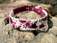 Load image into Gallery viewer, Cabernet Blossom Dog Collar
