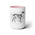 Load image into Gallery viewer, Greyhound Anatomy Coffee Mug, 15oz
