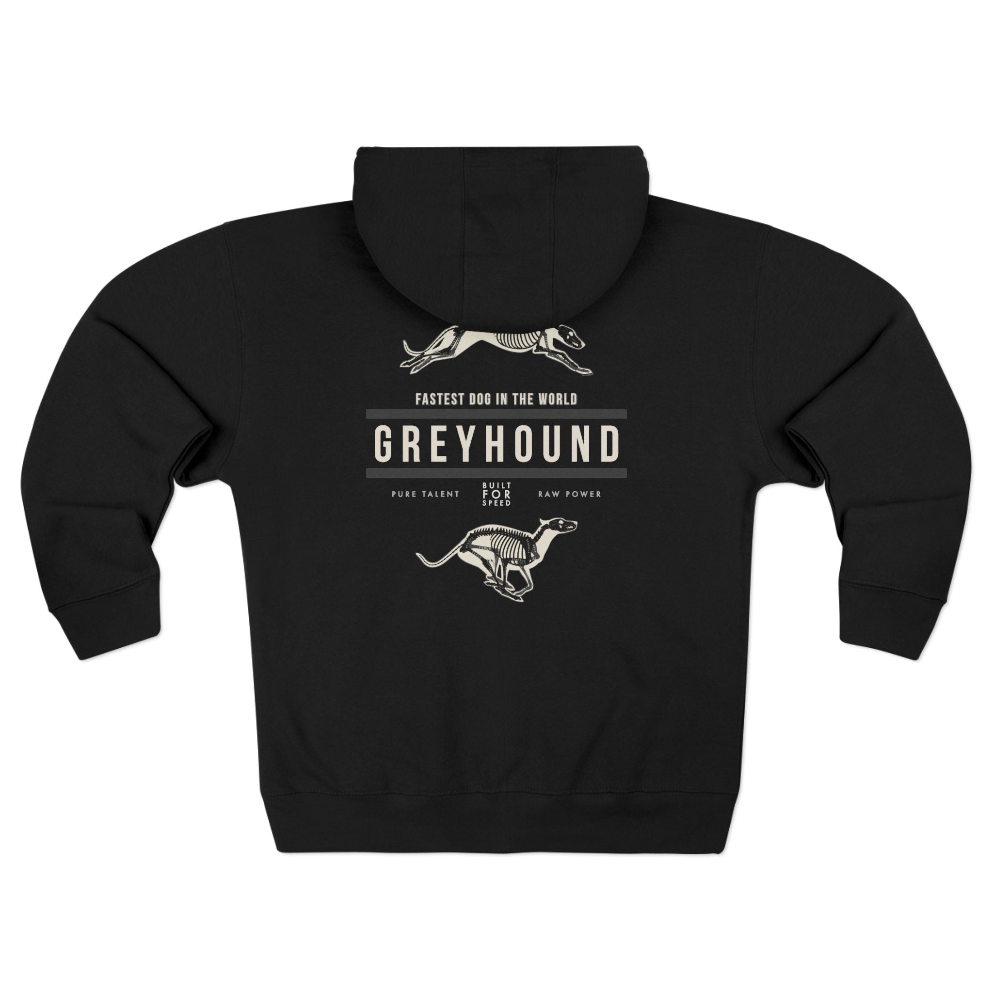 Greyhound Anatomy Full Zip Hoodie