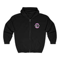 Load image into Gallery viewer, North Shore Zip Hoodie- pink & white logo front only
