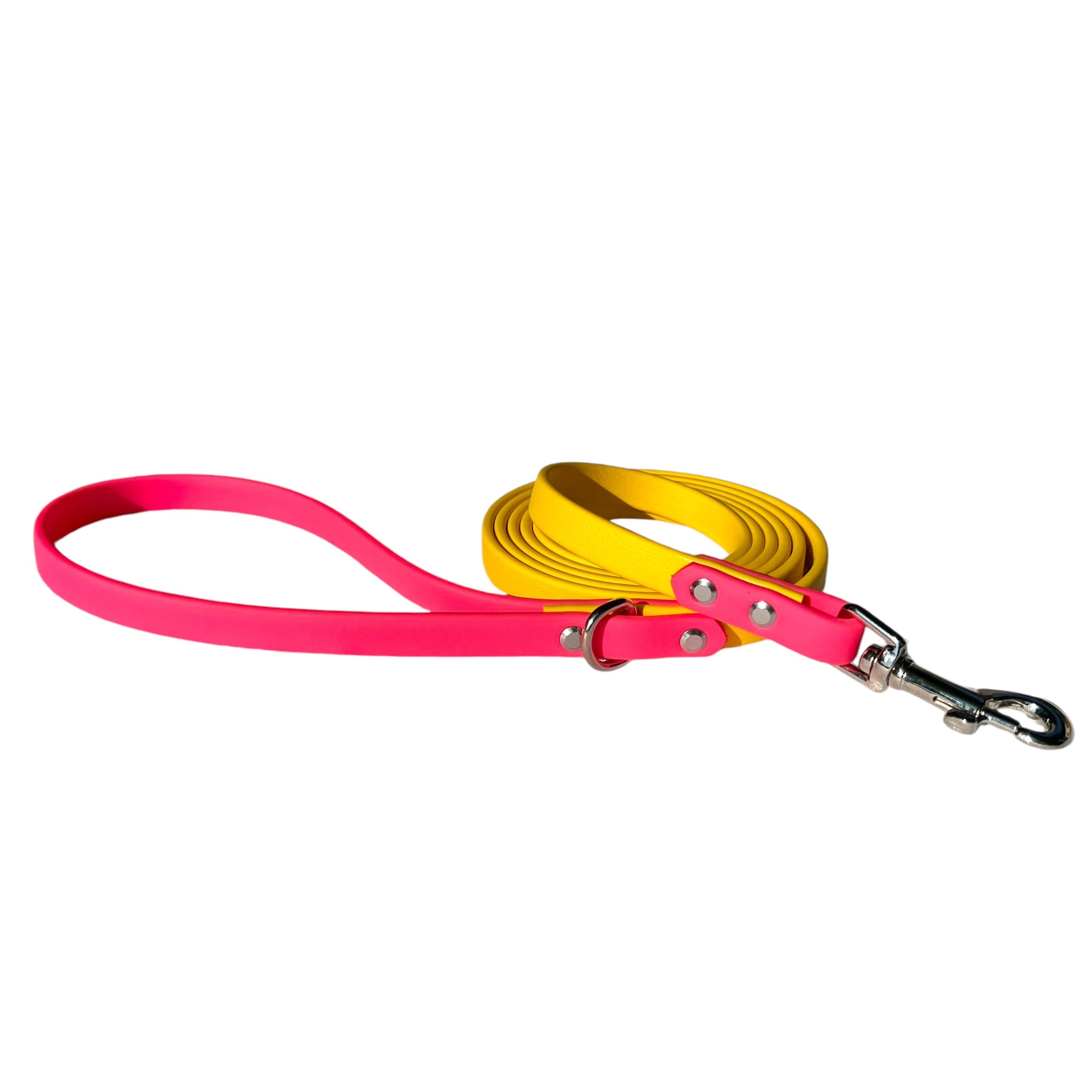 6' Yellow & Hot Pink Leash