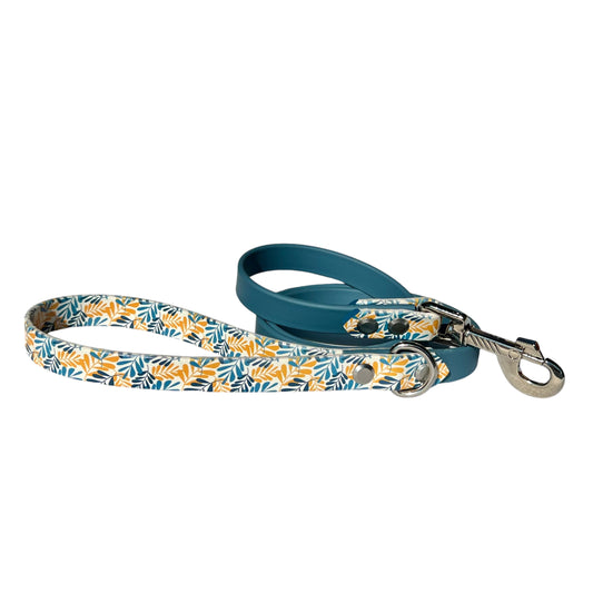 4' Floral & Denim Leash