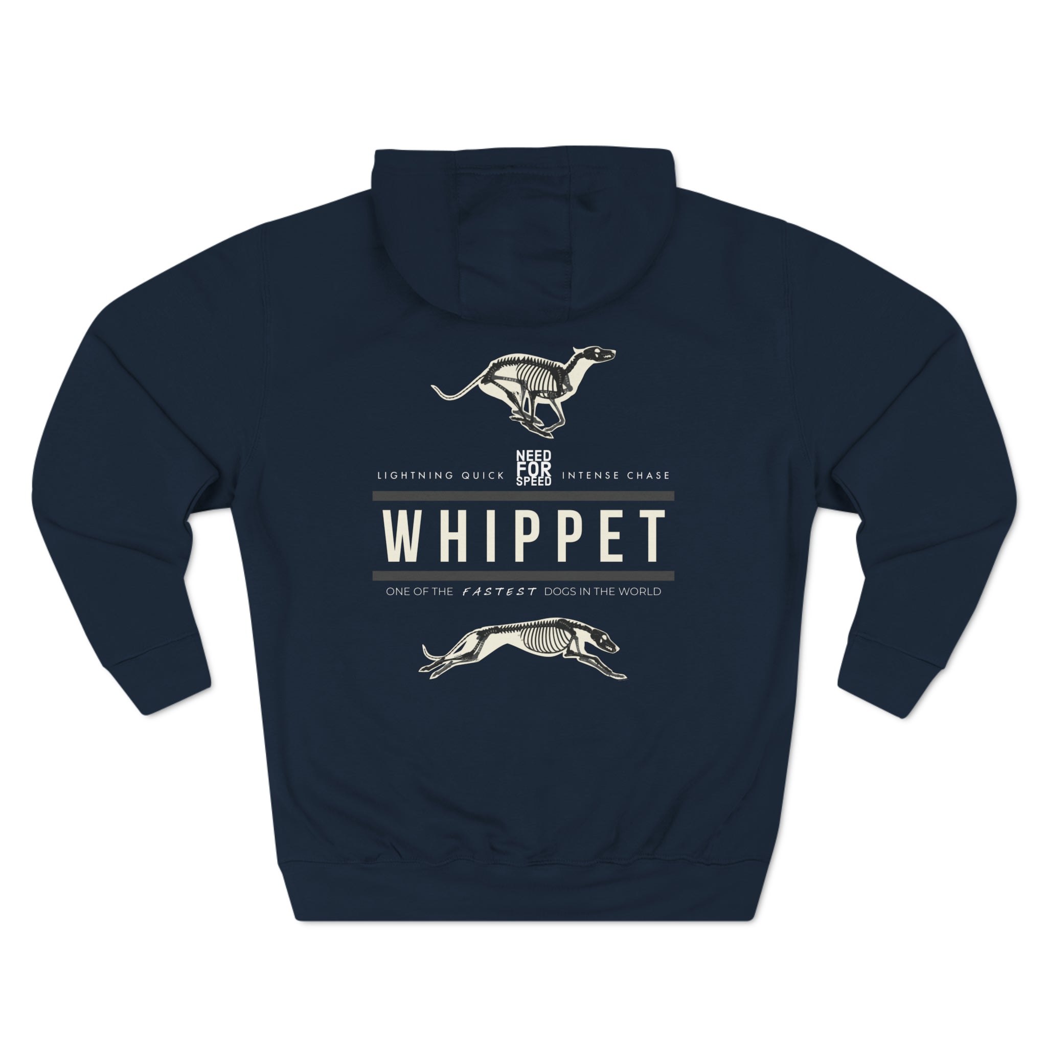 Whippet Anatomy Fleece Hoodie