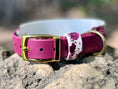 Load image into Gallery viewer, Cabernet Blossom Dog Collar
