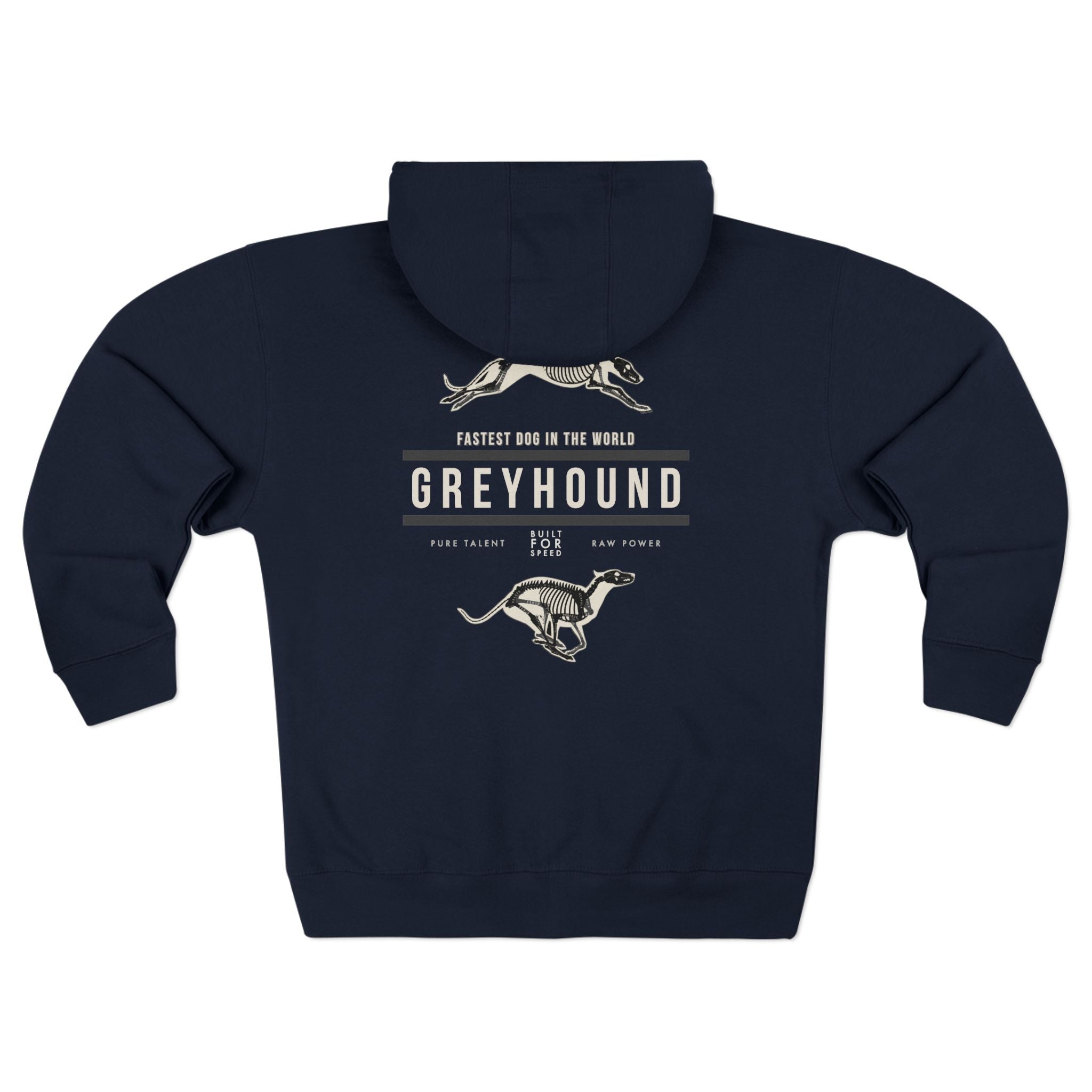 Greyhound Anatomy Full Zip Hoodie