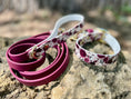 Load image into Gallery viewer, Cabernet Blossom Dog Collar
