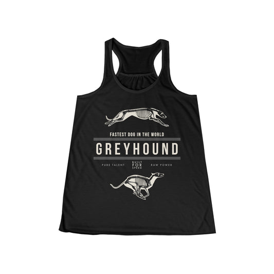 Women's Greyhound Anatomy Flowy Racerback Tank