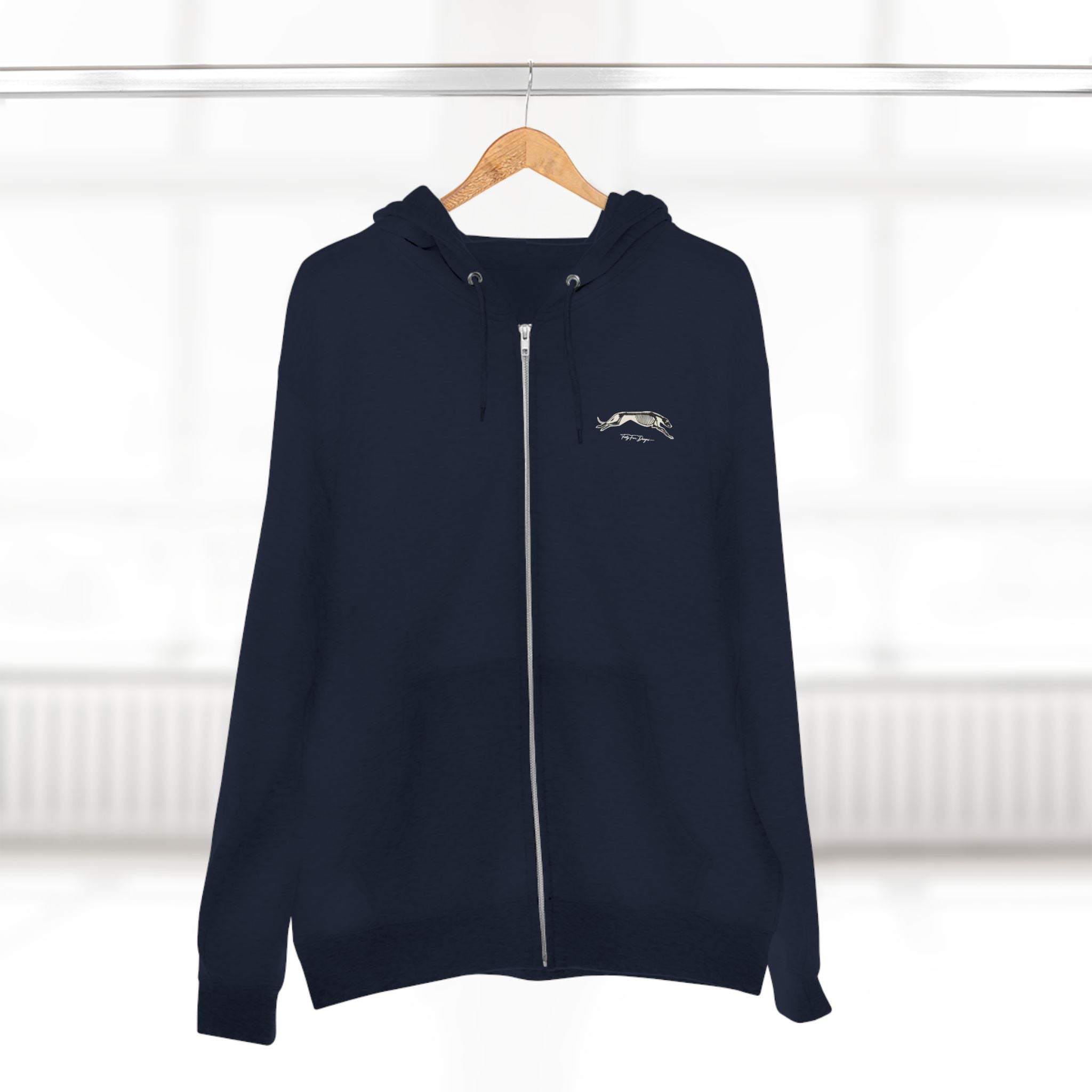 Greyhound Anatomy Full Zip Hoodie