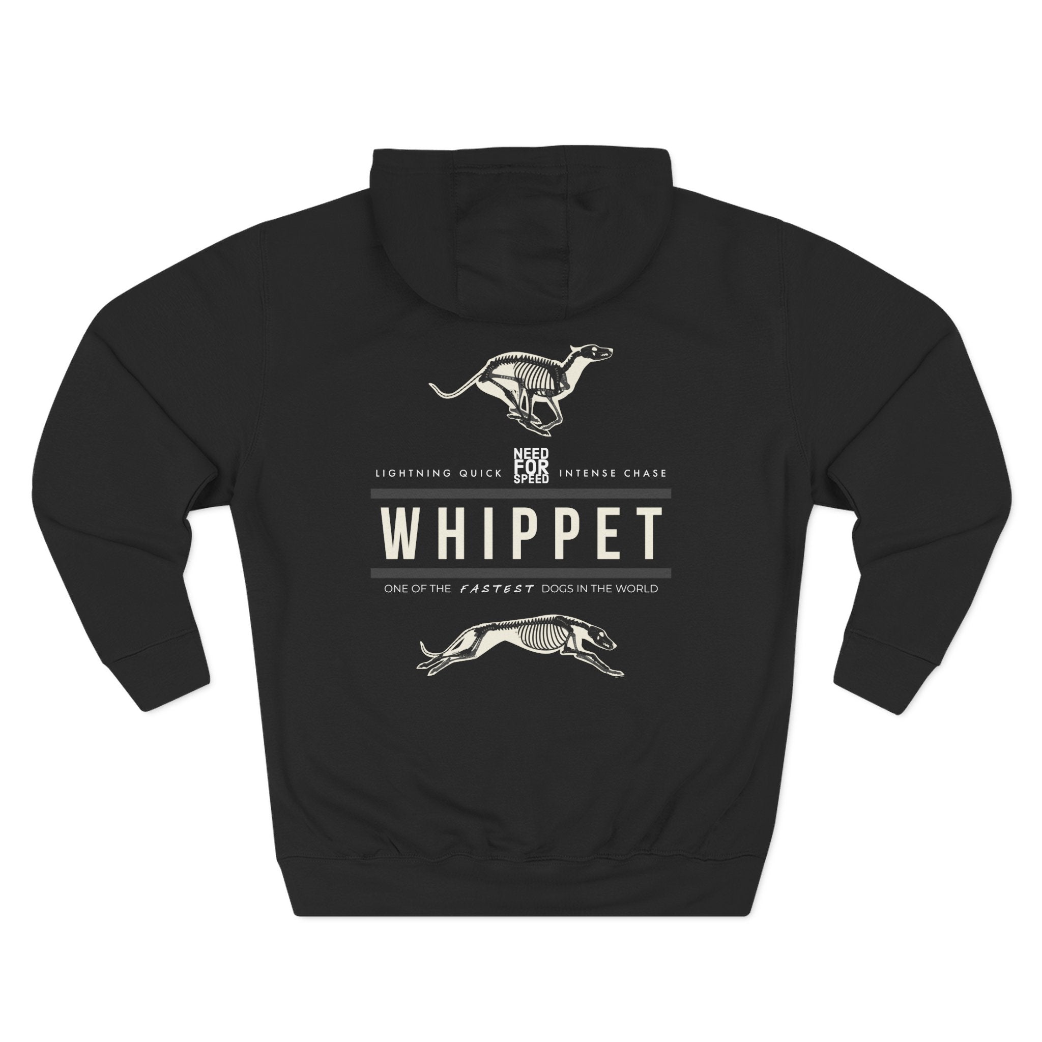 Whippet Anatomy Fleece Hoodie