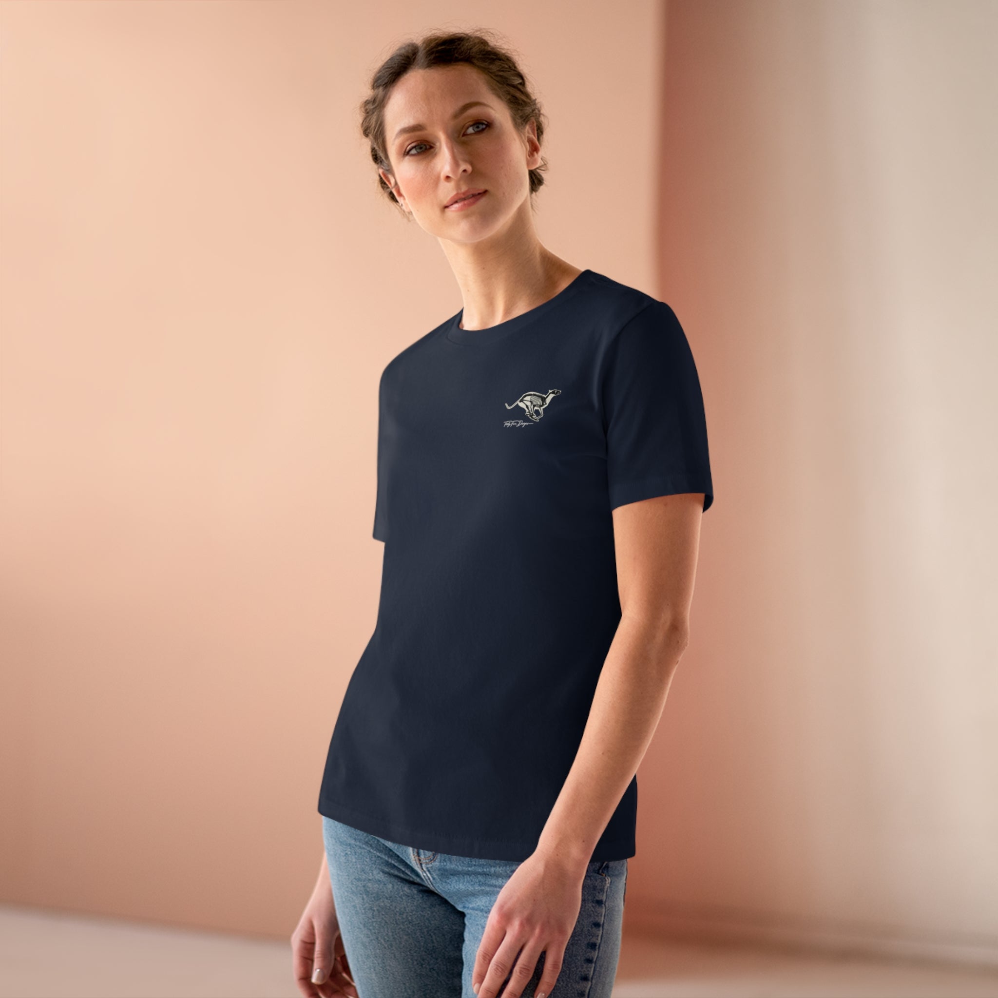 Women's Whippet Anatomy Cotton Tee