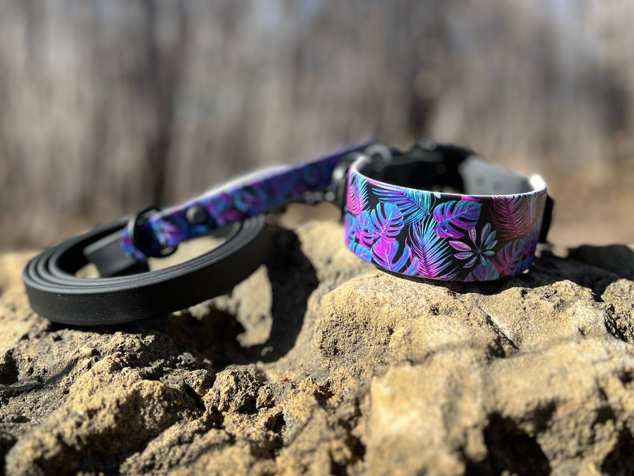 Wild Tropics Padded Biothane Collar