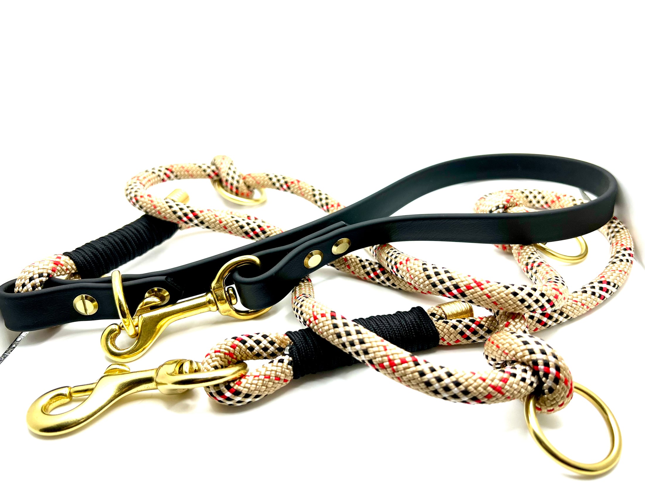 6' Convertable Leash BB & Black