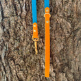 Load image into Gallery viewer, 6' Turquoise & Peach Pink Leash
