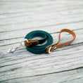 Load image into Gallery viewer, 6' Biothane Leash Hunter Green & Caramel
