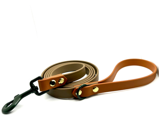 6' Biothane Leash Coyote Tan & Burnt Orange