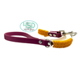 Load image into Gallery viewer, 5' Biothane Leash Arctic White & Wine
