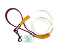 Load image into Gallery viewer, 5' Biothane Leash Arctic White & Wine
