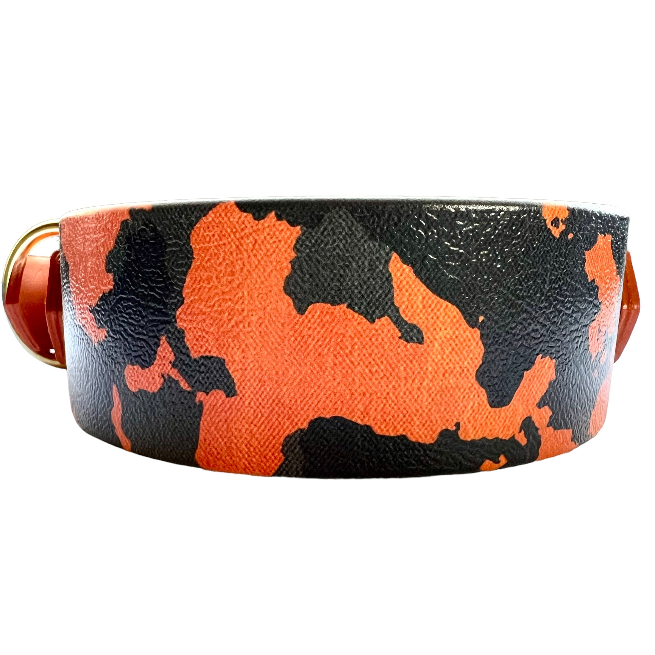 12.5-15" Orange Camouflage Collar