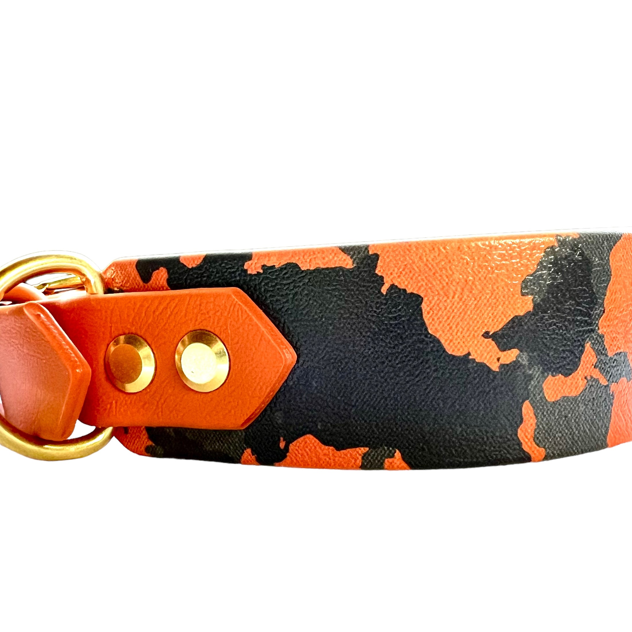 12.5-15" Orange Camouflage Collar