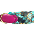 Load image into Gallery viewer, 12.5-15" Turquoise Marble Collar
