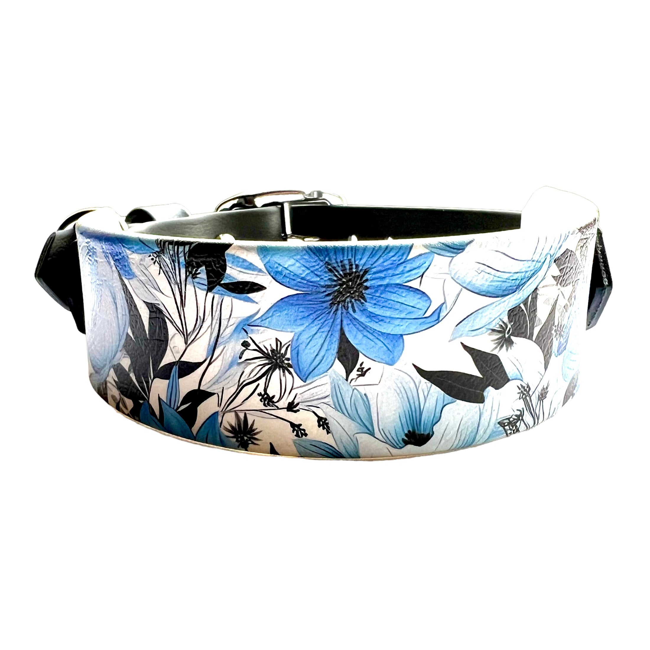 13-15.5" Blue Vintage Botanicals Collar