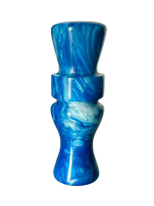 Blue & White Metallic Mini Call