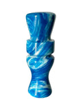 Load image into Gallery viewer, Blue & White Metallic Mini Call
