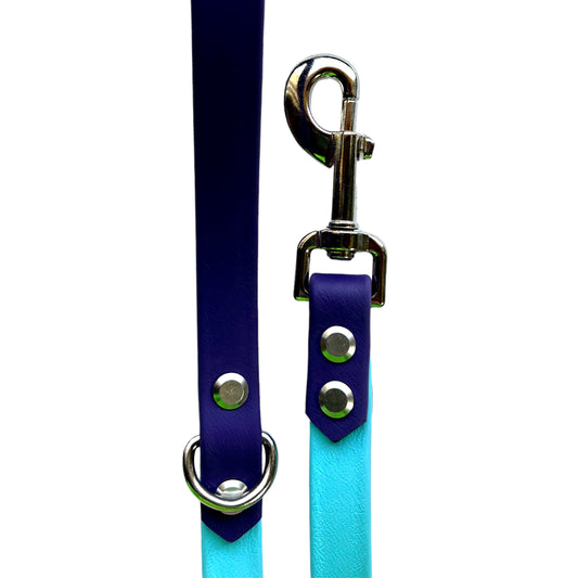 6' Leash Violet & Sky Blue