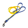 Load image into Gallery viewer, Periwinkle & Yellow 6' Leash with Traffic Handle
