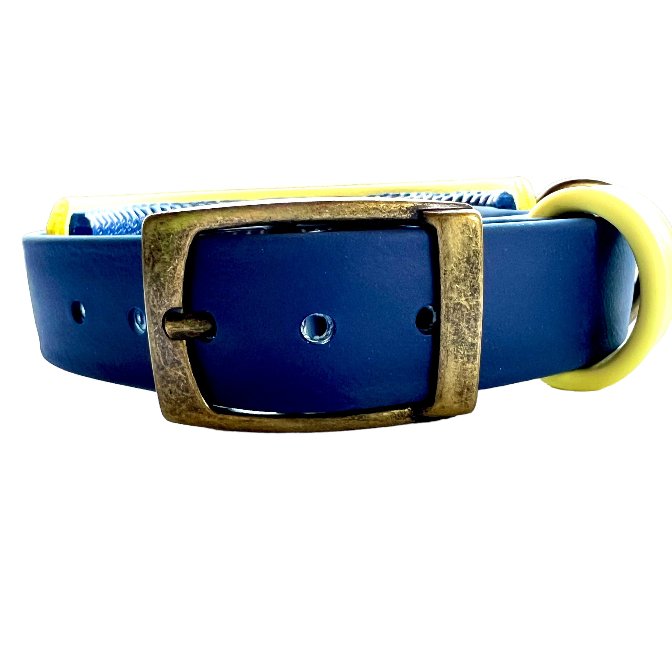 11-13.5" Pastel Yellow & Navy Collar